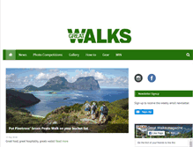 Tablet Screenshot of greatwalks.com.au
